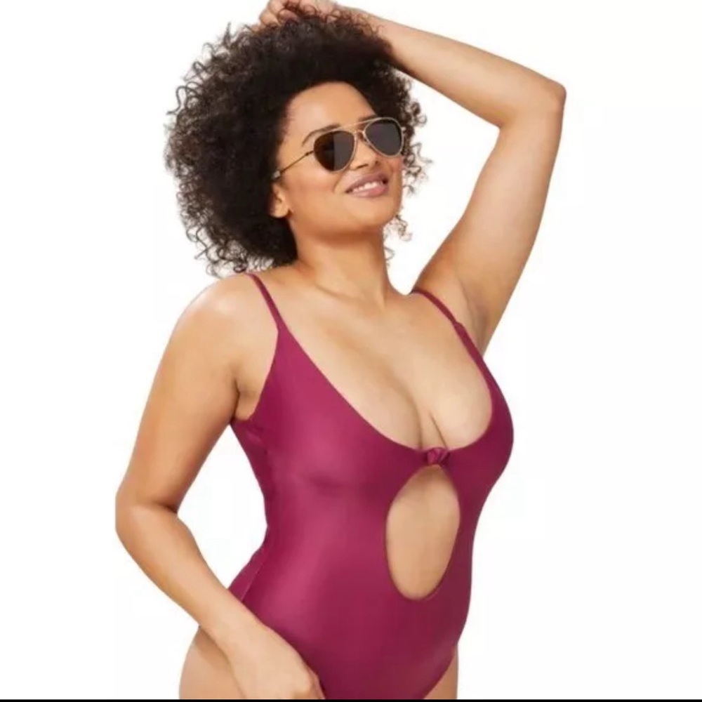 Andies Santorini one piece bathing suit in plum